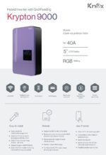 Knox Krypton 9000 Hybrid Solar Inverter 6.2kW | High Current MPPT | Batteryless | Grid Feeding | WiFi Monitoring - Image 2