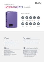 Knox Powerwall 3.1 | 2.56kWh Lithium Battery (25.6V 100Ah) | LiFePO4 Energy Storage - Image 2