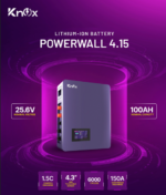 Knox Powerwall 4.15 Lithium Battery 25.6V 100Ah (LIO 3.84) LiFePO4 Solar Energy Storage - Image 4