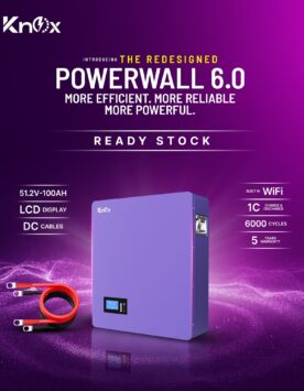 Upgraded Knox Powerwall 6.0 51.2V 100Ah