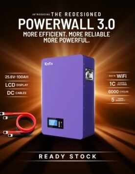 Upgraded Knox Powerwall 3.0 25.6V 100Ah