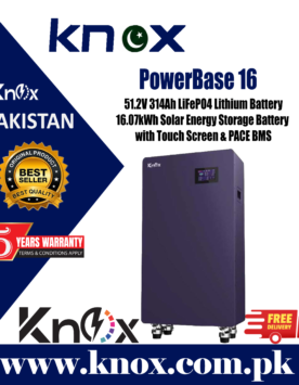 Knox Powerbase 16 51.2V 314Ah LiFePO4 Lithium Solar Battery 16.07kWh Energy Storage System with PACE BMS